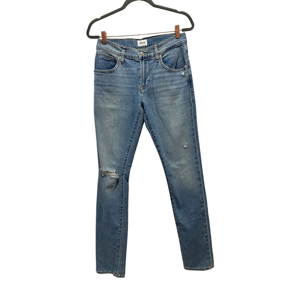 Hudson Men's Blake Slim Straight Zip Fly Light Wash Jeans Sz 30 NWT